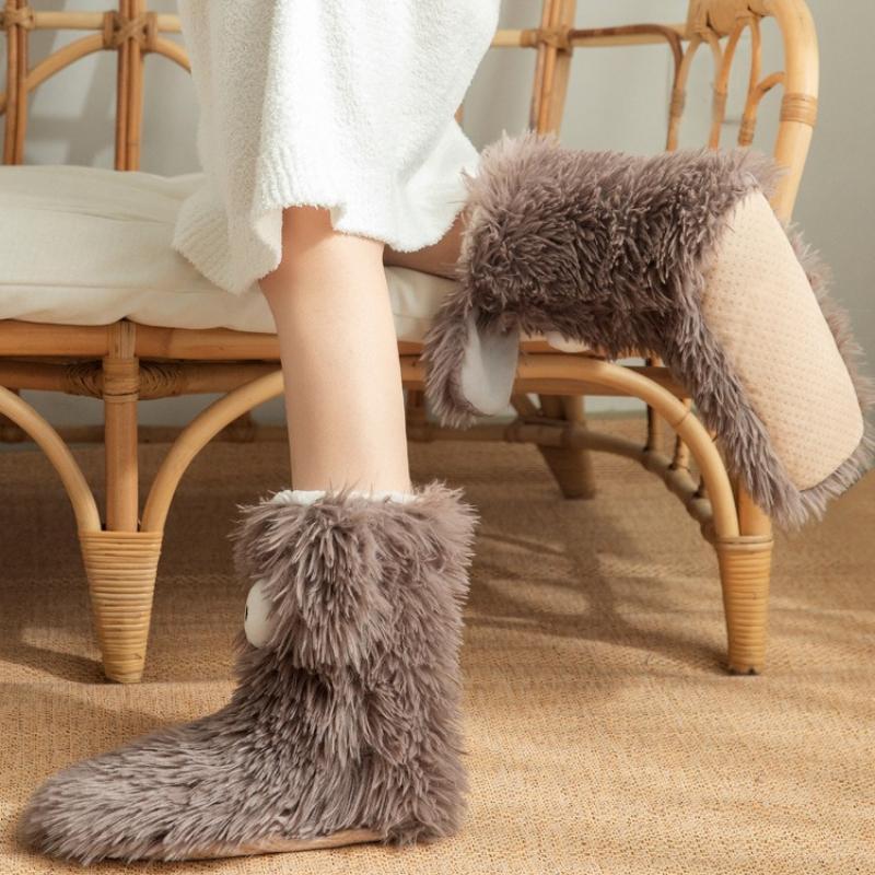 🏆🔥LAST DAY BUY 1 GET 1 FREE⚡50K+ SOLD💕Women's Plush Slippers Floor Socks 👍 ✨Winter Home Indoor Thickened Fleece-Lined Anti-Slip Adult