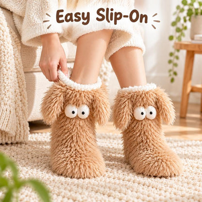 🏆🔥LAST DAY BUY 1 GET 1 FREE⚡50K+ SOLD💕Women's Plush Slippers Floor Socks 👍 ✨Winter Home Indoor Thickened Fleece-Lined Anti-Slip Adult