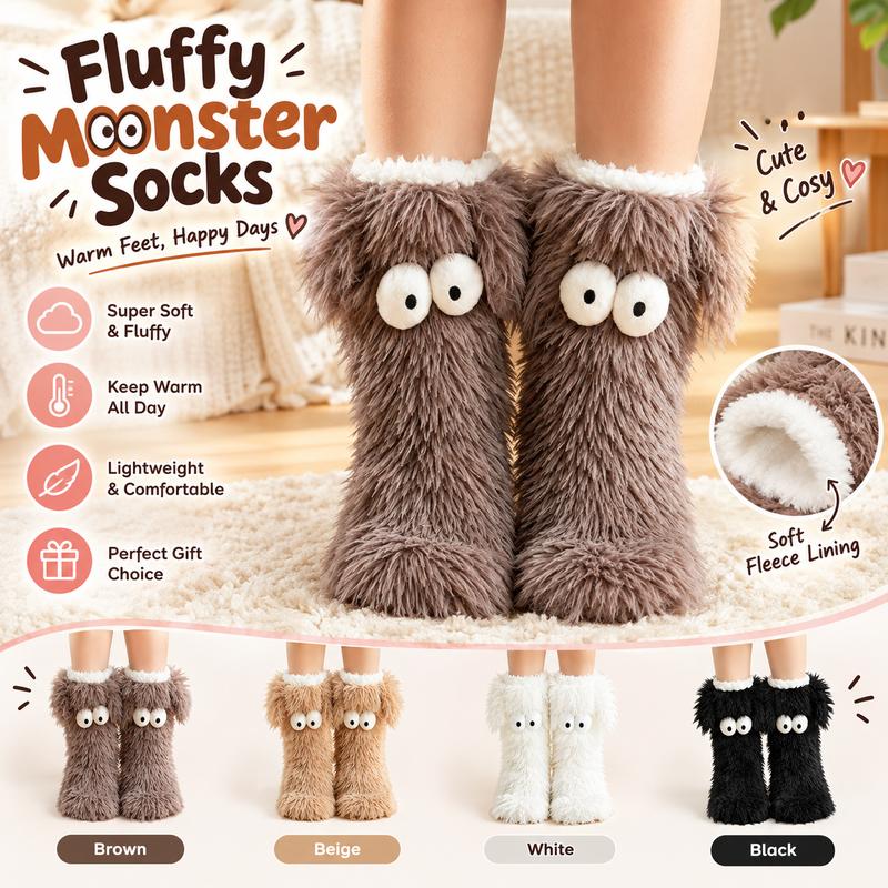 🏆🔥LAST DAY BUY 1 GET 1 FREE⚡50K+ SOLD💕Women's Plush Slippers Floor Socks 👍 ✨Winter Home Indoor Thickened Fleece-Lined Anti-Slip Adult