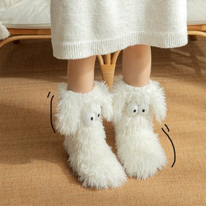 🏆🔥LAST DAY BUY 1 GET 1 FREE⚡50K+ SOLD💕Women's Plush Slippers Floor Socks 👍 ✨Winter Home Indoor Thickened Fleece-Lined Anti-Slip Adult