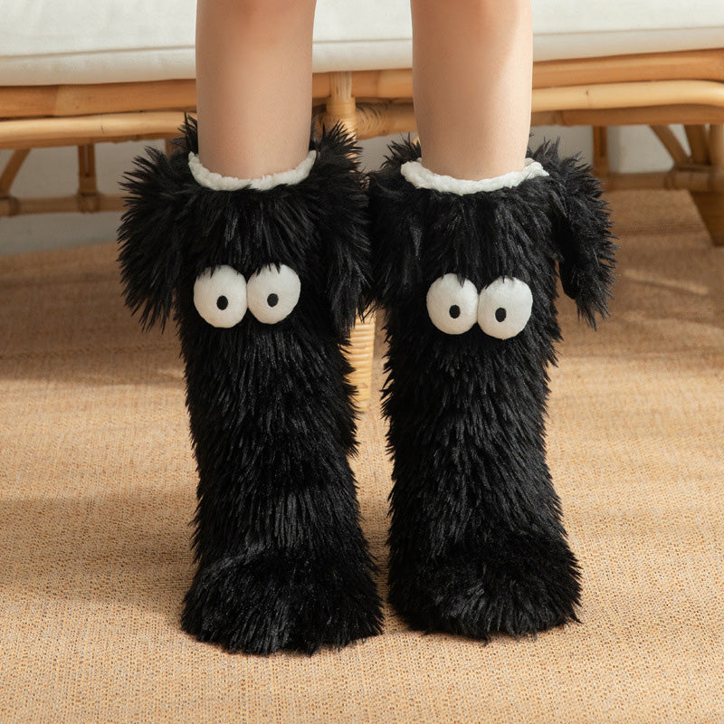 🏆🔥LAST DAY BUY 1 GET 1 FREE⚡50K+ SOLD💕Women's Plush Slippers Floor Socks 👍 ✨Winter Home Indoor Thickened Fleece-Lined Anti-Slip Adult