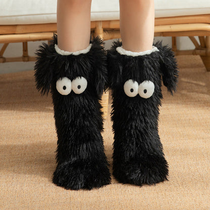 🏆🔥LAST DAY BUY 1 GET 1 FREE⚡50K+ SOLD💕Women's Plush Slippers Floor Socks 👍 ✨Winter Home Indoor Thickened Fleece-Lined Anti-Slip Adult